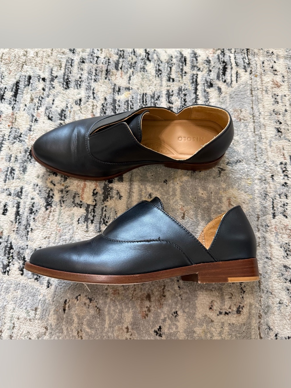 Nisolo slip on loafers 5 black